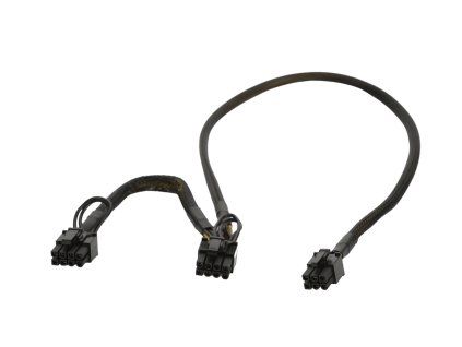 18AWG 6pin moški na dvojni 6+2 moški