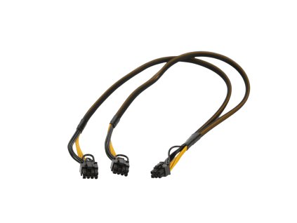 18AWG 6pin samec na duální 6+2 samec (rozdělený)